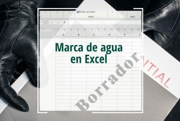 Marca de agua en Excel